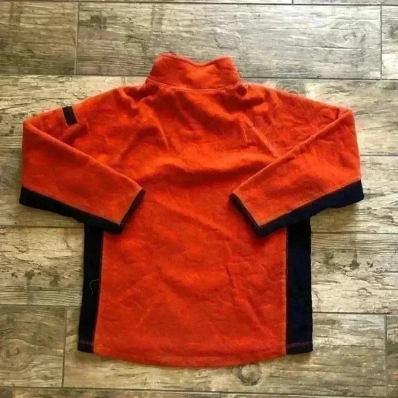 Old Navy orange front zip fleece sweater youth size 6 - Picture 2 of 4